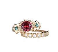 Generisch Walking Ring Fitness Punk Wedding Ring Light Six Zircon Couple Compromiso Y Proposal Ring Anillos de Plástico Niños, 7, Aleación de cinc, Sin piedra preciosa