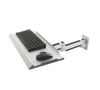 Generisch Wall Mount Keyboard Tray, Keyboard and Mouse Stand, Typing Platform, Aluminum Alloy Material, Holds Up to 8Kg, Adjustable Angle, Tilt and Swivel, for Office, Industrial(610mm)
