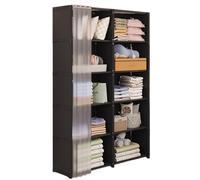 Generisch Wardrobe Storage Rack, Heavy Duty Clothing Shelf, Compact Room Closet Organizer, Sturdy Garment Hanging System, for Folded Clothes Dresses Coats Bedroom Organization Saving Space Use Home