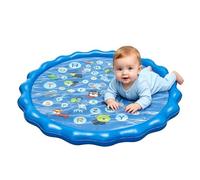 Generisch Water Pads for Kids | 39.37in Animal Patterns Learning Pool | Non Slip Educational Water Spray Mat | for age 2-10 Boy Girl Dog Outdoor Backyard Garden Park Lawn Beach
