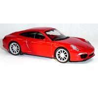 generisch Welly Porsche 911 (991) Carrera S - Modelo coleccionable (aprox. 1:43/9-10 cm aprox.), color rojo