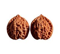 Generisch Wenwan Walnuts - Nueces chinas, alivio del estrés, promoción de la salud, entrenamiento de masaje de manos, firme natural, para el bienestar de las personas mayores (2 unidades, A, 3,7 x 3,7