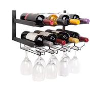 Generisch Wine Rack Wall Mounted - Bottle Display Storage Rack | Wine Shelf for Adults, Men & Women, Perfect for Home, Apartment, Living Room, Dining Room, Kitchen, Bar & Restaurant