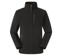 Generisch Winter Daunenjacke Herren Outdoor Soft Herren Composite Fleece Frühling und Winter winddichte Warme Jacke mit Stehkragen Mantel Herren Winter Wolle (Black, M)