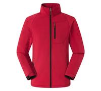Generisch Winter Daunenjacke Herren Outdoor Soft Herren Composite Fleece Frühling und Winter winddichte Warme Jacke mit Stehkragen Mantel Herren Winter Wolle (Red, M)