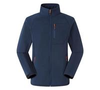 Generisch Winter Daunenjacke Herren Outdoor Soft Herren Composite Fleece Frühling und Winter winddichte Warme Jacke mit Stehkragen Mantel Herren Winter Wolle (Navy, XXXL)