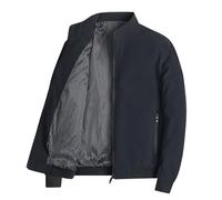 Generisch Winterjacke Fell Herren Herren Herbstjacke Business Windjacke Frühlings- und Herbsttrend Einfache Stehkragenjacke Herren Trachten Modern (Blue, L)