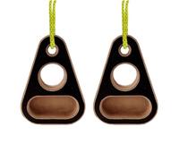 Generisch Wood Hangboard 8x2.5x10.6 cm, portátil Climbing Fingerboard Grip Trainer for Fitness, Home Training, Strength Building, Climbing Enthusiasts, atletas
