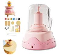 Generisch Wrap N Share Mini Pottery, Wrapnshare Pottery, Wrapnshare DIY Kids Pottery Wheel Kit, Pottery Painting Kit for Beginner, Creative Craft Kit for Home Art Projects (Pink)