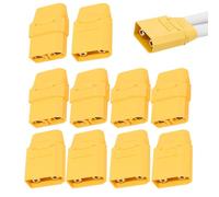 Generisch Xt90 Connector, 5 pares Xt90 Male Female Connectors Plugs, Dc500v Durable and Secure Connection Home Audio Accessories, RC Electric Motors & Parts Targeted at Women, Men Adults