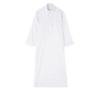 Generisch y niñas Chaquetas de túnica Primavera, y modelos para medio y grande Ronda Corbata de manga larga Medio musulmán árabe juvenil chaqueta casual burro libro para colorear, Blanco, 7-8 años
