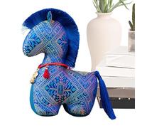 Generisch Year of The Horse Mascot, Seasonal Table Decoration - Muñeca de Mascota de Año Nuevo, para niños, adolescentes, adultos, coleccionistas, dormitorios, salones, estudios, sofá, cama, tiempo de
