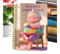 Generisch Yoga para personas mayores | Silla de entrenamiento - Planificador de fitness para la fuerza de la vida saludable pérdida de peso diaria hombres principiantes ancianos