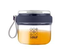 Generisch Yogurt Cups - Yoghurt Pot - Overnight Oats | Portable Overnight Oatmeal Mug | Yogurt Parfait Cups With Handles, Portable Cereal Cup Meal Planning Containers for Milk Yoghurt