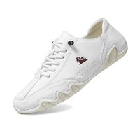 Generisch Zapatilla de mujer pareja mujer primavera verano antideslizante zapatos de senderismo moda zapatos ligeros para personas medianas mayores, Blanco, 40 EU Ancho