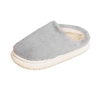 Generisch Zapatillas acogedoras con forro polar para interiores y exteriores, cálidas, suaves y cómodas, para deslizarse dentro. 113, gris, 39 EU