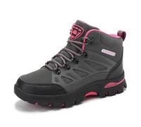 Generisch Zapatillas altas para mujer con durabilidad mejorada, excelente agarre durante el senderismo y entrenamiento deportivo y escalada, gris, 42 EU