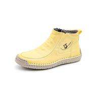 Generisch Zapatillas altas para mujer en color azul con cordones - Zapatillas altas para el tiempo libre de material de lona | Zapatillas informales para el día a día para la escuela y el tiempo libre