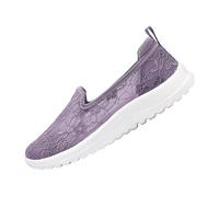Generisch Zapatillas bordadas para mujer, mocasines sin manos, transpirables, encaje, moscas, mocasines, slip-on, ultraligeros, zapatos casuales, verano, cómodos, al aire libre, running, senderismo