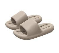 Generisch Zapatillas de baño para hombre con suela de plataforma, pantuflas de verano antideslizantes de un solo color para parejas de amor, pantuflas huecas, de secado rápido, zapatillas de ducha