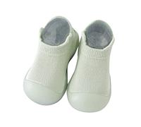 Generisch Zapatillas de bebé para recién nacidos y niños pequeños, suelas suaves y antideslizantes, cómodas zapatillas para correr para niños y niñas, zapatos prewalker transpirables, verde, 18 EU