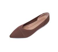 Generisch Zapatillas de conducción monocromáticas, zapatillas transpirables, cómodas zapatillas casuales para el verano, suela ligera y flexible, café, 40 EU