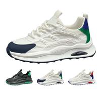 Generisch Zapatillas de correr Herre para mujer, zapatillas de deporte para correr, zapatillas de deporte, para adolescentes, ligeras, transpirables, al aire libre, zapatillas de entrenamiento, verde