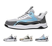 Generisch Zapatillas de correr para hombre, cómodas, transpirables, para exteriores, antideslizantes, para tenis, fitness, correr, caminar, caminar, zapatos de entrenamiento, azul celeste, 41 EU