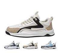 Generisch Zapatillas de correr para hombre, cómodas, transpirables, para exteriores, antideslizantes, para tenis, fitness, correr, caminar, caminar, zapatos de entrenamiento, beige, 41 EU