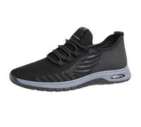 Generisch Zapatillas de correr para hombre con buena amortiguación: zapatillas deportivas de malla con cordones, zapatillas de entrenamiento transpirables, amortiguación, zapatillas clásicas