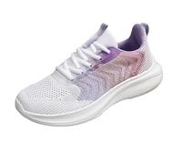Generisch Zapatillas de correr para mujer, ligeras, para correr, para el tiempo libre, para el tiempo libre, transpirables, para exteriores, con cordones, para entrenamiento, morado, 41 EU