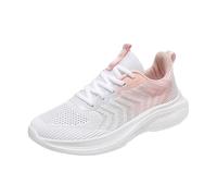 Generisch Zapatillas de correr para mujer, ligeras, para correr, para el tiempo libre, para el tiempo libre, transpirables, para exteriores, con cordones, para entrenamiento, Rosa., 40 EU
