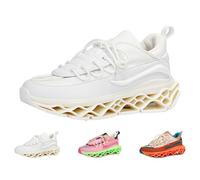 Generisch Zapatillas de deporte para hombre y mujer, zapatillas de deporte, zapatillas de correr, tenis, ocio, calle, ligeras, transpirables, para caminar al aire libre, fitness, entrenamiento, Blanco