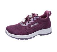 Generisch Zapatillas de deporte para mujer, cómodas, antideslizantes, transpirables, ligeras, para caminar, amortiguación, para correr, fitness, tiempo libre, Vino, 40 EU
