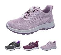 Generisch Zapatillas de deporte para mujer, cómodas, antideslizantes, transpirables, ligeras, para caminar, amortiguación, para correr, fitness, tiempo libre, violeta claro, 36 EU