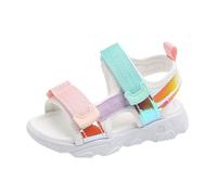 Generisch Zapatillas de deporte para niñas con encaje, zapatos transpirables antideslizantes para niños, cómodas botas de ocio en color desnudo para la escuela y el parque infantil, Blanco, 30 EU