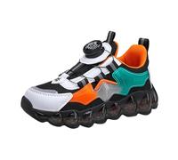 Generisch - Zapatillas de deporte para niñas y niños, transpirables, ligeras, transpirables, resistentes al desgaste, de moda, zapatillas de correr, naranja, 31 EU