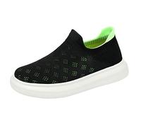 Generisch Zapatillas de deporte para niños con malla ligera transpirable de moda casual zapatos de patinaje al aire libre zapatos deportivos para niños cómodos y duraderos zapatos para niños, 02 verde