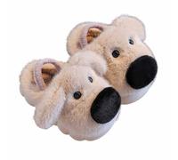 Generisch Zapatillas de estar por casa de felpa para niños, suaves, antideslizantes, ligeras, cómodas, pantuflas de invierno, cálidas para el hogar, zapatillas de casa, Blanco, 23 EU