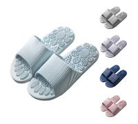 Generisch Zapatillas de estar por casa de masaje, zapatillas de verano ligeras, para senderismo, pantuflas lavables, impermeables, para masaje de pies, masajeador de pies, zapatos de playa, azul, 40