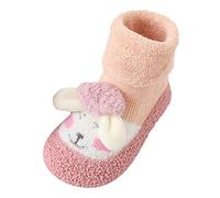 Generisch Zapatillas de estar por casa para bebé, lindas y cálidas zapatillas de estar por casa para bebés, zapatillas de invierno forradas para niños 21, rojo, 22 EU