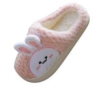 Generisch Zapatillas de estar por casa para bebé, niña, invierno, cálidas, informales, cómodas, suaves, cómodas, antideslizantes, suaves, cómodas, Rosa., 24 EU