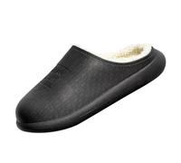 Generisch Zapatillas de estar por casa para mujer, cálidas, de fieltro, forradas, suaves, antideslizantes, impermeables, con arco, decoración de arco, para interior y exterior, Negro , 38 EU