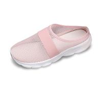 Generisch Zapatillas de estar por casa para mujer de primavera y verano de un solo color con puntera cubierta, antideslizantes, cómodas pantuflas de playa, Rosa D., 39 EU