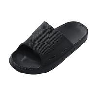 Generisch Zapatillas de estar por casa para mujer, de verano, ligeras, cómodas, suelas gruesas, zapatos de baño, plataforma abierta, antideslizantes, zapatos de nube, zapatos de playa, sandalias