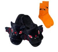 Generisch Zapatillas de estar por casa para niñas, lindas zapatillas de peluche para Halloween en interiores y exteriores, zapatillas para aprender a andar para niñas, Bk2, 33.5 EU