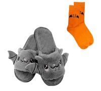 Generisch Zapatillas de estar por casa para niñas, lindas zapatillas de peluche para Halloween en interiores y exteriores, zapatillas para aprender a andar para niñas, GY2., 33.5 EU