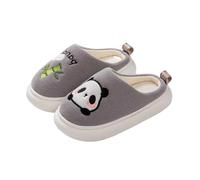 Generisch Zapatillas de estar por casa para niñas y niños, antideslizantes, cómodas, transpirables, suaves, para aprender a andar, gris, 29.5 EU