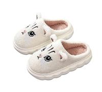 Generisch Zapatillas de estar por casa para niñas y niños, de invierno, de algodón, para gatos, cálidas, zapatillas de felpa, unisex, suaves, cómodas, antideslizantes, cozy mocasines de invierno