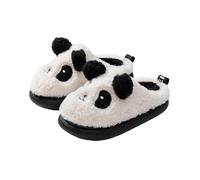 Generisch Zapatillas de estar por casa para niños y niñas de felpa cálidas zapatillas antideslizantes zapatillas transpirables zapatillas suaves para aprender a andar, Blanco, 33.5 EU